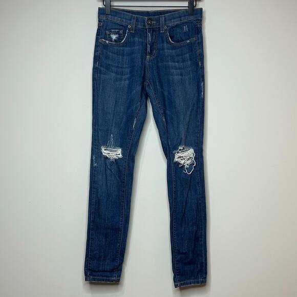 Carmar Distressed Skinny Denim Jeans Size 25/2 Style #D22 2220 - Picture 1 of 10